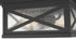 Z-Lite Brookside 2 Light Outdoor Flush Mount in Black Finish Model: 583F-BK