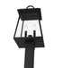 Z-Lite Broughton 2 Light Outdoor Post Mounted Fixture in Black Finish Model: 521PHMS-536P-BK