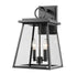 Z-Lite Broughton 2 Light Outdoor Wall Light in Black Finish Model: 521M-BK
