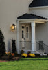 Z-Lite Broughton 2 Light Outdoor Wall Light in Black Finish Model: 521M-BK