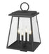 Z-Lite Broughton 4 Light Outdoor Post Mount Fixture in Black Finish Model: 521PHBS-BK