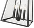 Z-Lite Broughton 4 Light Outdoor Wall Light in Black Finish Model: 521B-BK