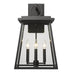 Z-Lite Broughton 4 Light Outdoor Wall Light in Black Finish Model: 521B-BK