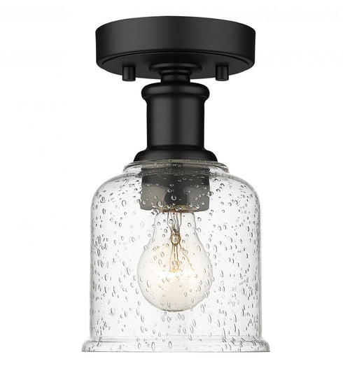 Z-Lite Bryant 1 Light Flush Mount in Heritage Brass Finish Model: 733F1-HBR