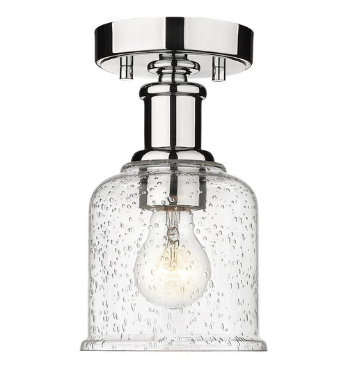Z-Lite Bryant 1 Light Flush Mount in Heritage Brass Finish Model: 733F1-HBR