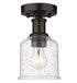 Z-Lite Bryant 1 Light Flush Mount in Heritage Brass Finish Model: 733F1-HBR