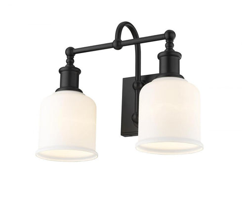 Z-Lite Bryant 2 Light Vanity in Matte Black Finish Model: 733-2V-MB