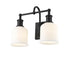 Z-Lite Bryant 2 Light Vanity in Matte Black Finish Model: 733-2V-MB