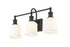 Z-Lite Bryant 3 Light Vanity in Matte Black Finish Model: 733-3V-MB