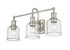 Z-Lite Bryant 3 Light Vanity in Matte Black Finish Model: 733-3V-MB