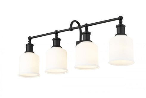 Z-Lite Bryant 4 Light Vanity in Matte Black Finish Model: 733-4V-MB