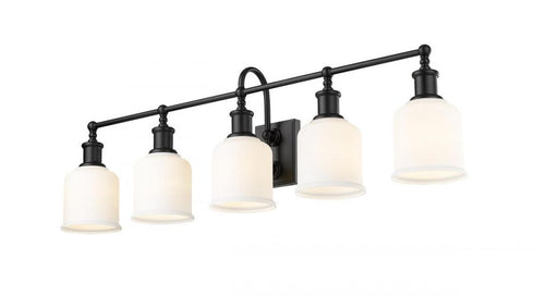 Z-Lite Bryant 5 Light Vanity in Matte Black Finish Model: 733-5V-MB