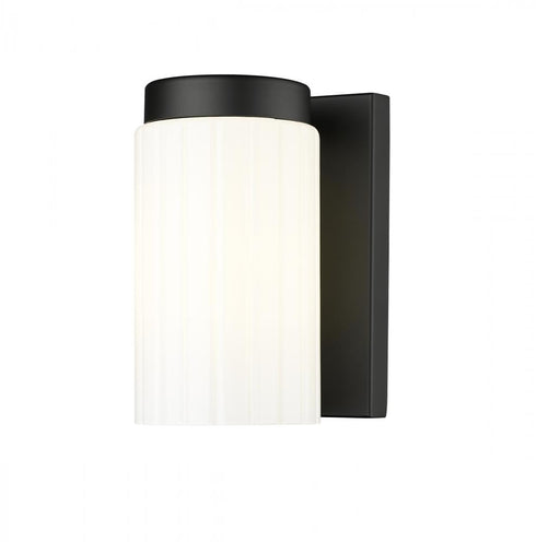 Z-Lite Burk 1 Light Wall Sconce in Brushed Nickel Finish Model: 746-1S-BN