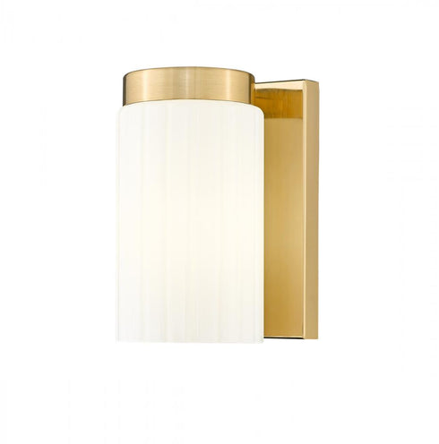 Z-Lite Burk 1 Light Wall Sconce in Brushed Nickel Finish Model: 746-1S-BN
