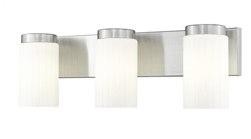 Z-Lite Burk 3 Light Vanity in Brushed Nickel Finish Model: 746-3V-BN