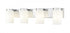 Z-Lite Burk 4 Light Vanity in Brushed Nickel Finish Model: 746-4V-BN