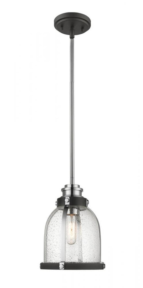 Z-Lite Burren 1 Light Pendant in Brushed Nickel Finish Model: 337MP-BN