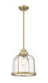 Z-Lite Burren 1 Light Pendant in Brushed Nickel Finish Model: 337P12BN