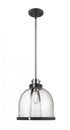 Z-Lite Burren 1 Light Pendant in Brushed Nickel Finish Model: 337P12BN