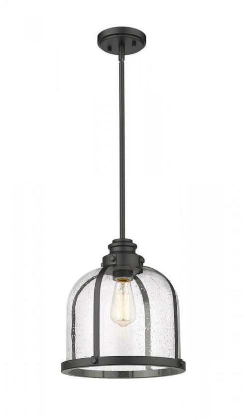 Z-Lite Burren 1 Light Pendant in Brushed Nickel Finish Model: 337P12BN