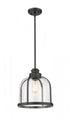 Z-Lite Burren 1 Light Pendant in Brushed Nickel Finish Model: 337P12BN