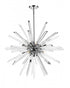 Z-Lite Burst 10 Light Chandelier in Chrome Finish Model: 4003-10CH