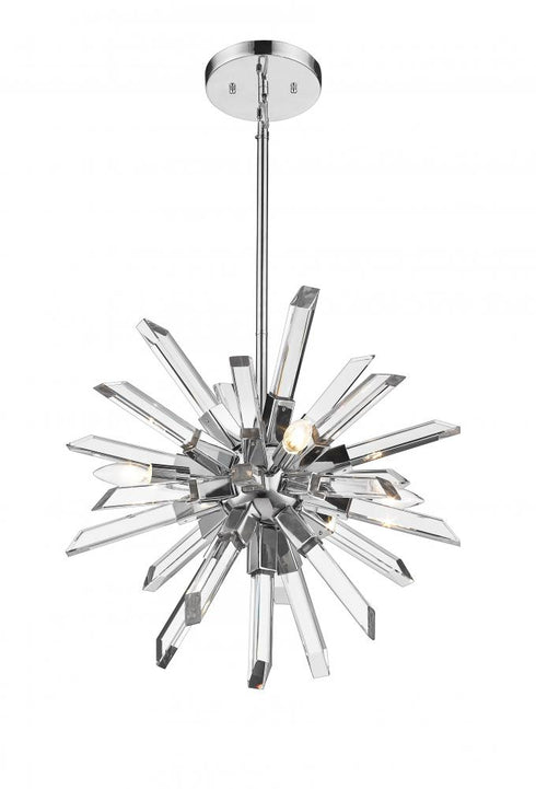 Z-Lite Burst 4 Light Chandelier in Chrome Finish Model: 4003-4CH