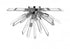 Z-Lite Burst 4 Light Flush Mount in Chrome Finish Model: 4003-F-CH