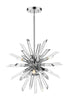 Z-Lite Burst 6 Light Chandelier in Chrome Finish Model: 4003-6CH