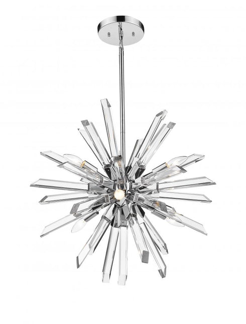 Z-Lite Burst 6 Light Chandelier in Chrome Finish Model: 4003-6CH