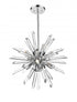 Z-Lite Burst 6 Light Chandelier in Chrome Finish Model: 4003-6CH