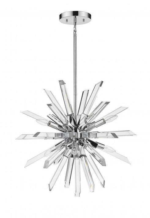 Z-Lite Burst 6 Light Chandelier in Chrome Finish Model: 4003-6CH