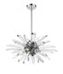 Z-Lite Burst 8 Light Chandelier in Chrome Finish Model: 4003-8L-CH
