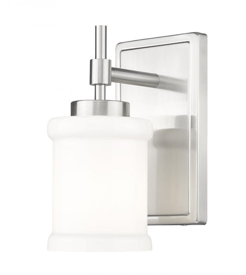 Z-Lite Cadoc 1 Light Wall Sconce in Brushed Nickel Finish Model: 622-1S-BN