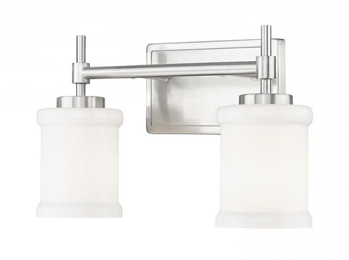 Z-Lite Cadoc 2 Light Vanity in Brushed Nickel Finish Model: 622-2V-BN