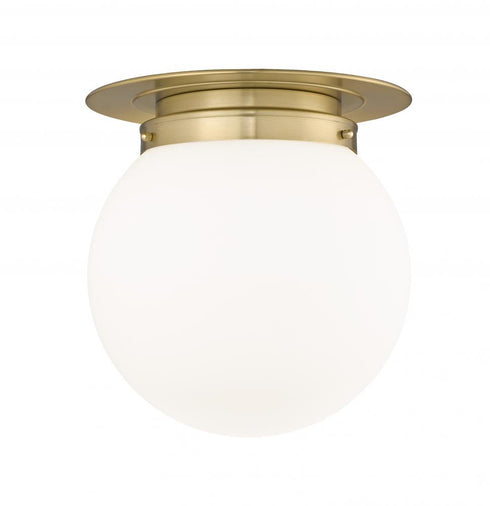 Z-Lite Calhoun 1 Light Flush Mount in Heritage Brass Finish Model: 7505F13-HBR
