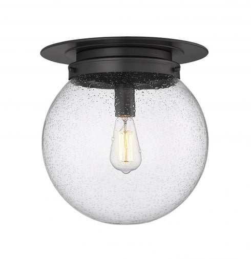 Z-Lite Calhoun 1 Light Flush Mount in Heritage Brass Finish Model: 7505F13-HBR