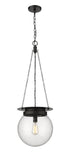 Z-Lite Calhoun 1 Light Pendant in Heritage Brass Finish Model: 7505P13-HBR