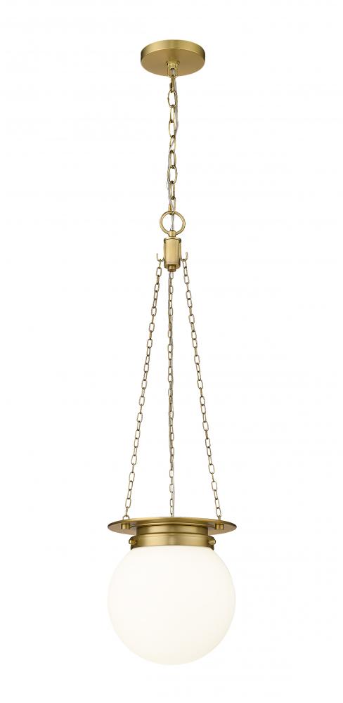 Z-Lite Calhoun 1 Light Pendant in Heritage Brass Finish Model: 7505P9-HBR