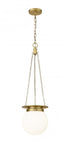 Z-Lite Calhoun 1 Light Pendant in Heritage Brass Finish Model: 7505P9-HBR