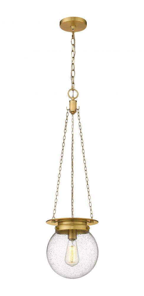 Z-Lite Calhoun 1 Light Pendant in Heritage Brass Finish Model: 7505P9-HBR