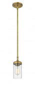 Z-Lite Calliope 1 Light Pendant in Foundry Brass Finish Model: 617MP-FB