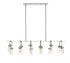Z-Lite Calliope 12 Light Linear Chandelier in Polished Nickel Finish Model: 617-12L-PN