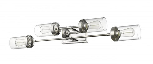 Z-Lite Calliope 4 Light Vanity in Polished Nickel Finish Model: 617-4V-PN