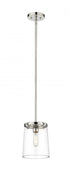 Z-Lite Callista 1 Light Pendant in Matte Black Finish Model: 3032MP-MB