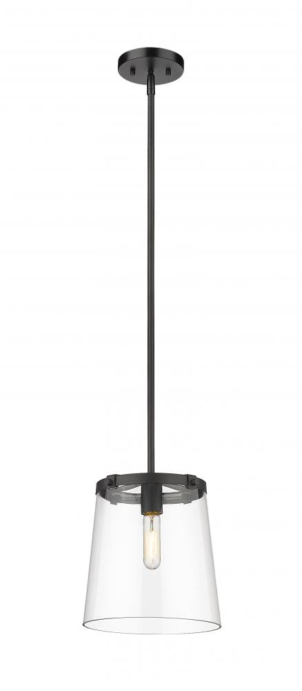 Z-Lite Callista 1 Light Pendant in Matte Black Finish Model: 3032P10-MB