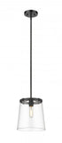 Z-Lite Callista 1 Light Pendant in Matte Black Finish Model: 3032P10-MB