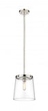 Z-Lite Callista 1 Light Pendant in Matte Black Finish Model: 3032P10-MB