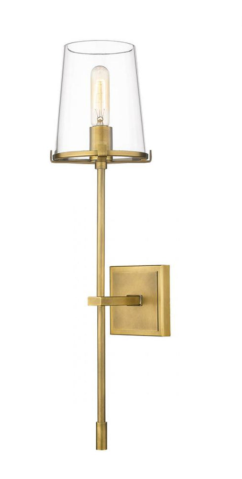 Z-Lite Callista 1 Light Wall Sconce in Matte Black Finish Model: 3032-1S-MB
