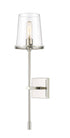 Z-Lite Callista 1 Light Wall Sconce in Matte Black Finish Model: 3032-1S-MB